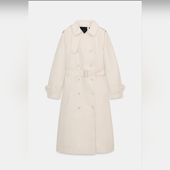 Zara Jackets & Blazers - Zara Light Beige Belted Trench Coat ZW Collection